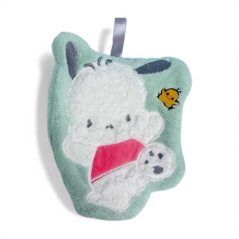 Sanrio POCHACCO 1 Hanging Padded Thick Wash Cloth - Picture 2 of 4